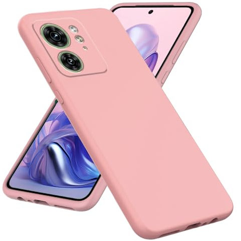 YSONCHAN Funda de Móvil para Motorola Moto Edge 40 5G, Carcasa Protectora Antichoque, Funda Silicona Suave para Teléfono Limpieza Duradera, Funda Bumper. Rosa