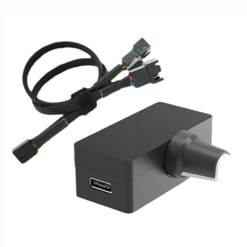 Pojedehy PWM Speed Controller 4Pin Fan Governor USB TYPE-C Power Supply DIY Watercooling Cooler Option, Fine Workmanship