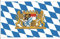 KÖNIGSBANNER Bayern Flagge 60x90 wetterfest - Bayern Flagge klein - Handarbeit aus DE - Fahne für Fahnenmast doppelt gesäumt, mastseitig, stabiles Gurtband + 2 Kunststoff-Karabinerhaken