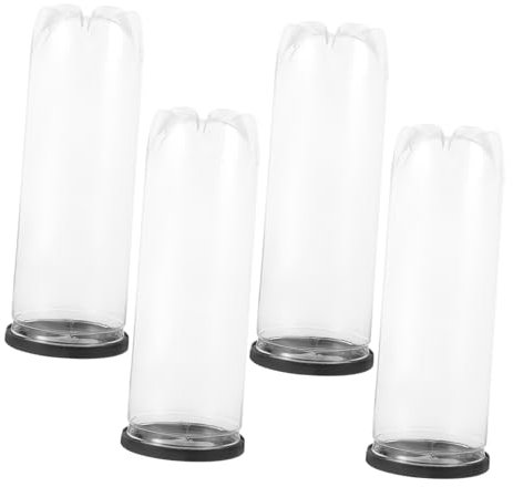 BELLIFFY 4stücke PVC Ballbehälter Transparent Tennisbälle Lagerung Box Multifunktions Ballaufbewahrungsbehälter Für Sportartikel