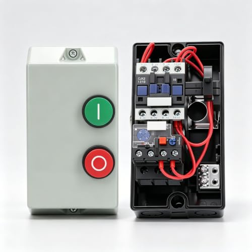Démarreur magnétique Boîtier de commutation magnétique ignifuge étanche Moteurs monophasés triphasés Commutateurs de moteur électrique étanches 220V 230V 9-13A