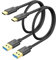 SUNGUY Cable USB C, 2 piezas 0.6m 10Gbps Cable USB C Carga Rapida para iPhone 16/15 Pro Plus Max, Android Auto, Galaxy S22/S23 ultra, Huawei P20/50 Pro, Google Pixel 8/8 Pro, MacBook Pro