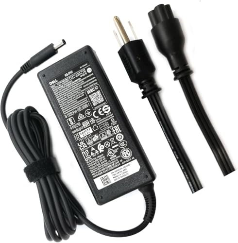 Genuine 65W AC Adapter Charger 4.5mm tip for Dell Vostro 13 14 15 16 3000 5000 Series 5410 5471 5481 5490 5501 5502 5301 3420 3430 3481 3490 3491 3510 3520 3530 3558 3580 5620 5625 5630 5635 Laptop
