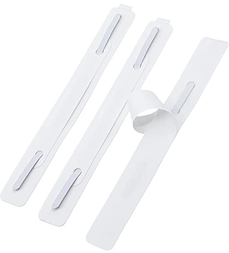 KLEBASTO Abheftstreifen selbstklebend | 3-teilig montiert 150 x 20 mm | Heftstreifen zum Kleben | Abheftmechaniken für Mappen, Ordner, Hefte und Akten | Aktendulli (1000)