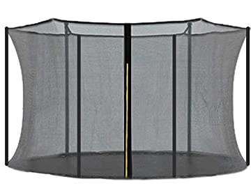 Sicherheitsnetz für 3 m Trampolin, Ersatznetz mit 6 Stangen, Anti-Sturz-Sprungpolster, Schutz für Sicherheitsschutz, Trampolin-Zubehör, nur Netz