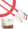 gaubss USB+Type-c Fast Charger Cable Red, 2M 65W USB C Cable for OnePlus Nord CE/Nord N100 / 8T / 8/8 Pro / 7T / 7T Pro / 7/7 Pro / 6 / 6T / 5T / 5 / 3T / 3 /Nord 2T 10 Pro 8 9 Pro 8 7T 7 6T 5