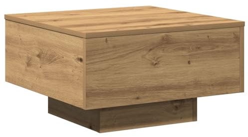 vidaXL Couchtisch Artisan Eiche 55x55x31 cm Holzwerkstoff