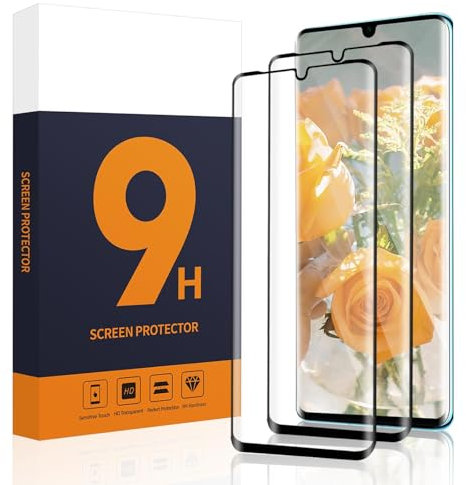 Carantee Schutzfolie für Panzerglas für Huawei P30 Pro, 2 Stück 3D-Volle Bedeckung Ultrabeständig Panzer Schutz Glas für Huawei P30 Pro, Anti-Staub Antifouling Gehärtetes Displayschutzfolie