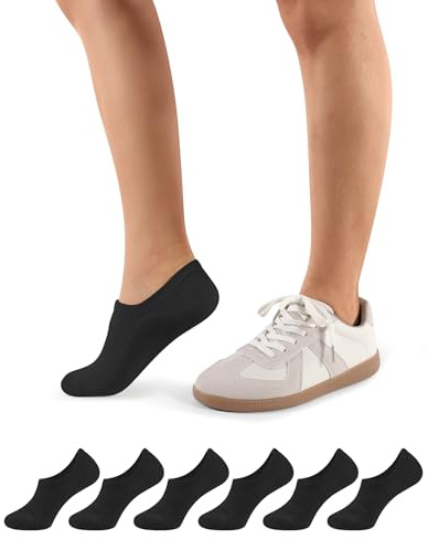CLOSEMATE 6 Paires Chaussettes Invisibles Femme 39-42 35-38 Épaisses