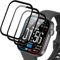 3 Piezas Protector Pantalla para Huawei Watch Fit 3, Cristal templado, Sin Burbujas, Antiarañazos, Dureza 9H, Cristal Protector