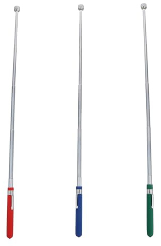 DEARMAMY 3pcs Telescoping Magnetic Pickup Tools with Strong Alloy Steel Magnets for Retrieving Screws Nails Bolts Practical Extendable Metal Gadget Gift for DIY Father S Day Random Color