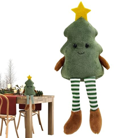 Generisch Plüschfigur Tannenbaum, Flauschige Stofffigur zum Kuscheln & Spielen, Niedliche Stofftiere Plüschpuppe für Kinder Schlafenszeit Ostern Geburtstag Fotoshooting Schlafzimmer Nachttisch