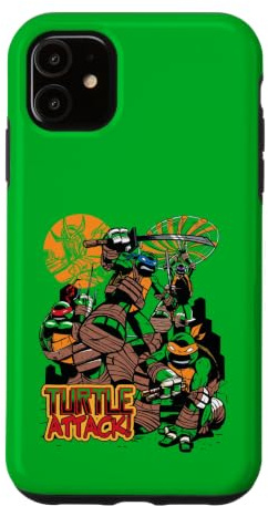 Hülle für iPhone 11 TMNT Turtle Attack! Ninja Group Shot