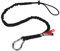 Ergodyne - 19002 Squids 3100 Tool Lanyard with Single Carabiner and Adjustable Loop End, Standard Length, Black
