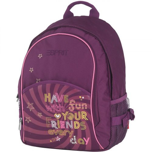 ESPRIT Secondary School Collection Friends Burgundy Rucksack 34 cm