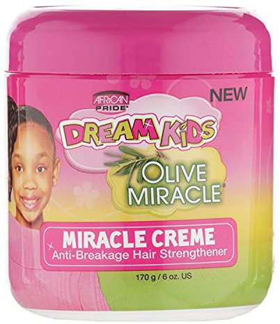 African Pride Dream Kids Olive Miracle Haarstärker, gegen Haarbruch, 170 g