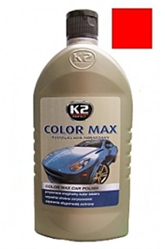 K2 Farbwachs rot, Wachspolitur mit Carnauba zum Ausbessern, Lackpolitur 500ml
