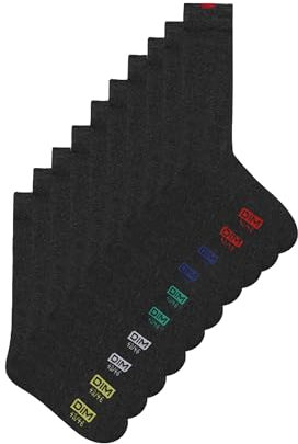 Dim Chaussettes Homme Ecodim Talon/Pointes Renforcés x5