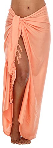 SHU-SHI - Sarong/paréo - pour Femme - Look de Plage - à Porter au-Dessus du Maillot de Bain