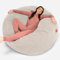 Lounge Pug, 'Mega-Mammoth' Sofa Sitzsack XXL, Schlafsofa, Pom-Pom Creme