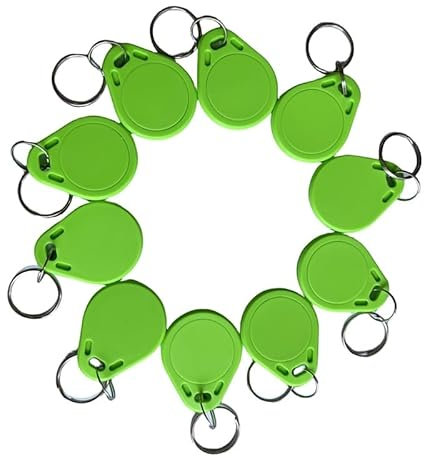 YARONGTECH® RFID 1K Schlüsselanhänger Tag grün Farbe (Packung mit 100)