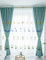 Lactraum Vorhänge Babyzimmer Transparent Weiss mit Ösen Bestickt Dinosaurier Kokosnussbaum Voile 145 x 245 cm