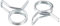 uxcell Double Wire Spring Hose Clamp 8mm Inner Dia Fit 8.5-9.2mm OD Hose Fuel Line Silicone Tube Spring Clips Zinc Plated 20Pcs