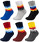 Occulto BUNTE SOCKEN für HERREN (6 PAAR) aus BAUMWOLLE in verschiedenen MUSTERN, bunte HERRENSOCKEN BUSINESS SOCKEN, RINGELSOCKEN 6 Paar | Karo 39-42