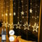 GlobaLink Lichterkette Sterne erweiterbar, 12 Sterne 138 LEDs Lichtervorhang Weihnachtsbeleuchtung Innen mit Haken 8 Modi Wasserdicht IP44 für Innen und Außen Kinderzimmer Fenster Weihnachten Deko
