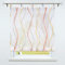SCHOAL Raffrollo mit Schlaufen Transparente Raffgardine Modern Schlaufenrollo Vorhänge Wellen Muster Voile 1 Stück BxH 100x150cm Orange