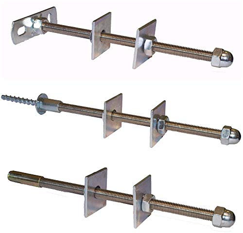 Cast Iron Radiator Stay/Bracket/Tie/Retainer/Fixing (Threaded, Black)