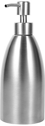 Liyeehao Seifenspender, Pump Style Edelstahl Push Typ 500ml Flüssigseifenbehälter, Korrosionsbeständiger Haushalt für Küche Badezimmer