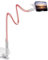 SAIJI Handy Halter für Bett, Schwanenhals Handy Halterung für Mädchen, 360° Drehbare Flexible Lang Arm Mobile Halterung für iPhone 15 14 13 12 Pro Xs, Samsung S21, 4-7 Screen Devices (Rose Gold)