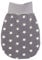 Lilakind“ Baby Kinder Baumwolljersey Strampelsack Sterne Grau Weiß Gr. L - Made in Germany