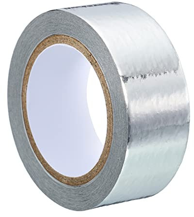 PATIKIL 15mm x 5m Metallizzato Washi Nastro, 1 Rotolo Copertura Lamina Adesivo Auto Adesivo per Fai da Te Arte Artigianato Avvolgimento Decorazione, Argento