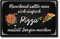TRIOSK Kühlschrankmagnet stark Pizza Magnet Küche Sprüche lustig mit Küchenmotiv Spruch Anstatt Sorgen Machen Geschenk für Pizzaliebhaber Köche
