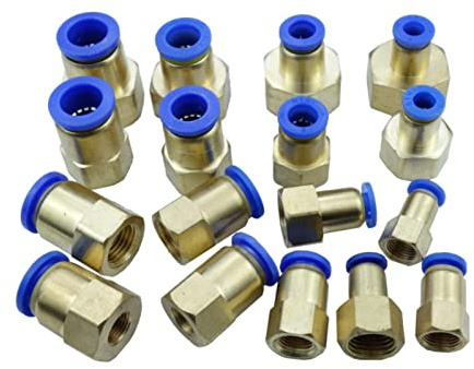 MOOCO MORNING 4 mm/6 mm/8 mm/10 mm/12 mm OD x 1/8/1/4/3/8/1/2 BSP pneumatique à raccord rapide