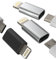 Micro USB tuerca a Lightning macho adaptador macho (3 unidades) Android to iPhone Juego de Cargador Cable de Cargador Cargador Accesorios para 14 13 12 11 Pro Max Mini 7 8 Plus X Xs Xr Se Ipad