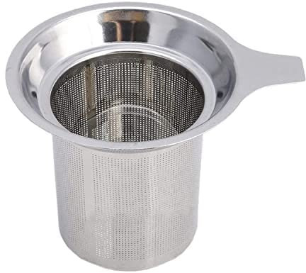 KIRALOVE - Infusore per tè - colino - filtro - tisane - acciaio inox - rete - manico - tazza - teiera - foglie - filtro a foglia - più venduto
