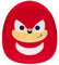 Squishmallows Original Sega Knuckles mittelgroßer ultraweicher Plüsch, 25,4 cm