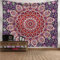 Arawat Wandteppich Mandala Lila Wandtuch Gothic Wand Deko Aesthetic Wandteppiche Bohemian Wanddeko Wandbehang Boho Zimmer Deko (130 x 150cm)