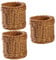 STOBOK 3er-Box Lippenstifthalter Süßer Halter Desktop-stifthalter Organizer-Korb Aus Weidengeflecht Make-up-Pinsel-Organizer Stifthalter Aus Rattan Multifunktionaler Flechtkorb Stiftebox