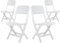 THINIA HOME Pack 4 Sillas Plegables Bliss Blancas 52x40x82cm