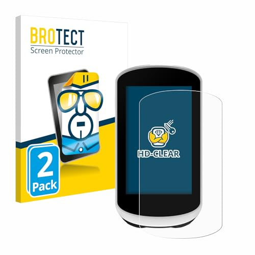 BROTECT Schutzfolie für Garmin Edge Explore 2 | 2 Stück Transparenter Displayschutz Made in Germany Klare Displayschutz-Folie Clear Einfache Montage Case-Friendly