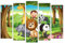 AREDE Lot de 5 Affiches murales Multi Panneaux Animaux Jungle | 120 x 80 cm | Tableau Art Décoration Murale pour la Maison, le Bureau, le Salon, la Chambre à coucher - Prête à être accrochée