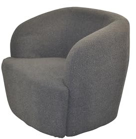 moebel direkt online Drehsessel Im trendigen Retrostyle dunkelgrau