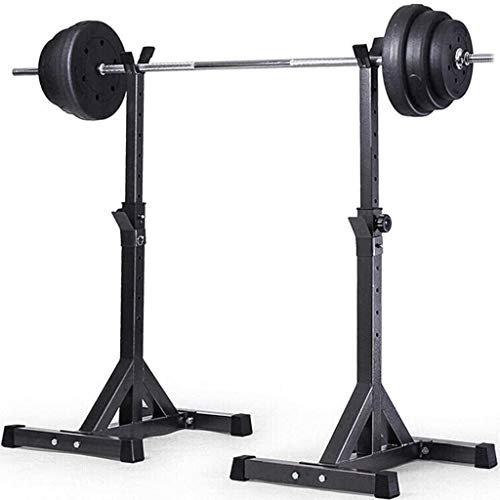 Squat-Ständer, Tauchstation, Hantel-Bankdrücken-Ständer, Verstellbar, Für Zuhause, Tragbar, Hantelständer, Robuster Stahl-Squat-Langhantel-Free-Bankdrücken-Fitnessstudio, Maximale Belastung 100 Kg,