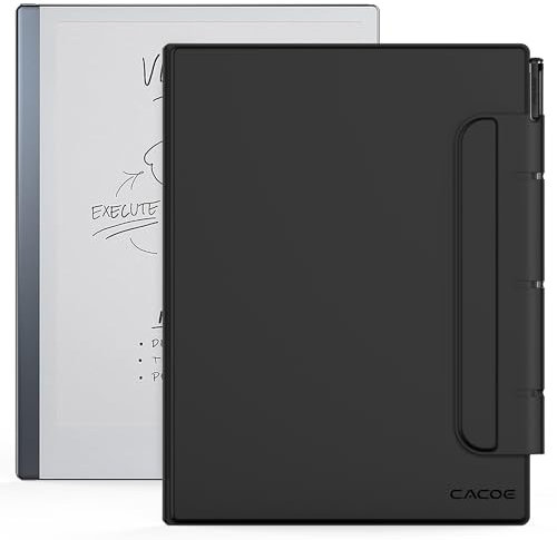CACOE Hülle für Remarkable 2 10,3 Zoll 2020 Ultradünne Magnetische Tablet Hülle mit Stifthalter Buch-Folio-Cover für Remarkable 2 2020, Schwarz