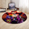 Chukamalilayi FNAF Sicherheitsvorleger, rund, Motiv: Five Nights, Anime, Cartoon, weich, rutschfest, Fußmatten für Schlafzimmer, Zuhause, Küche, Dekor (Typ2, 100 cm)