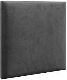LIKMA Wandkissen Stoff Polsterpaneel Dunkelgrau 60x30 cm Gepolstert Wandkissen Bett Polsterpaneel Wandpolster Wandschutz Polstert Paneel Lendekissen Modernes Kopfteil Kopfenden Stoff: Riviera 95